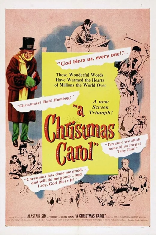 Movie poster for A Christmas Carol with Alastair Sim (1951)