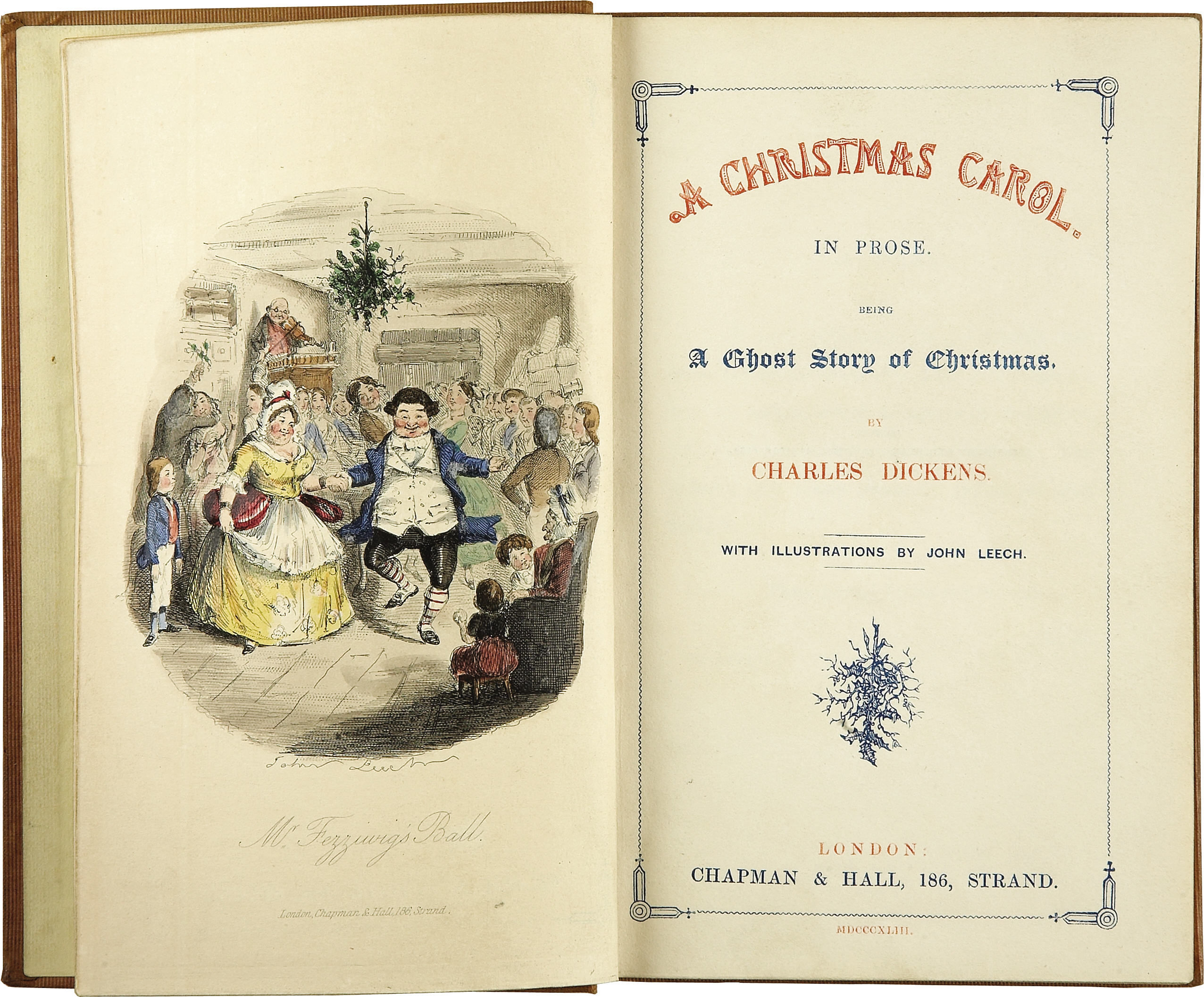 Dickens's A Christmas Carol original edition title page