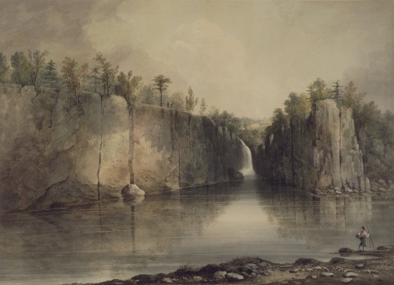Great Falls of the Passaic River circa 1820.