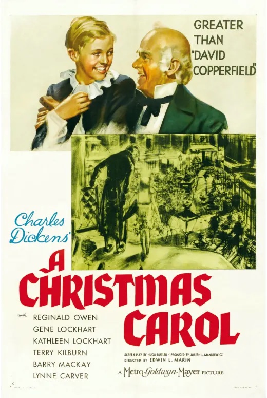 Movie poster for A Christmas Carol with Reginald Owens (1938)