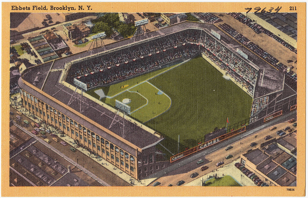 Ebbets Field Brooklyn NY postcard
