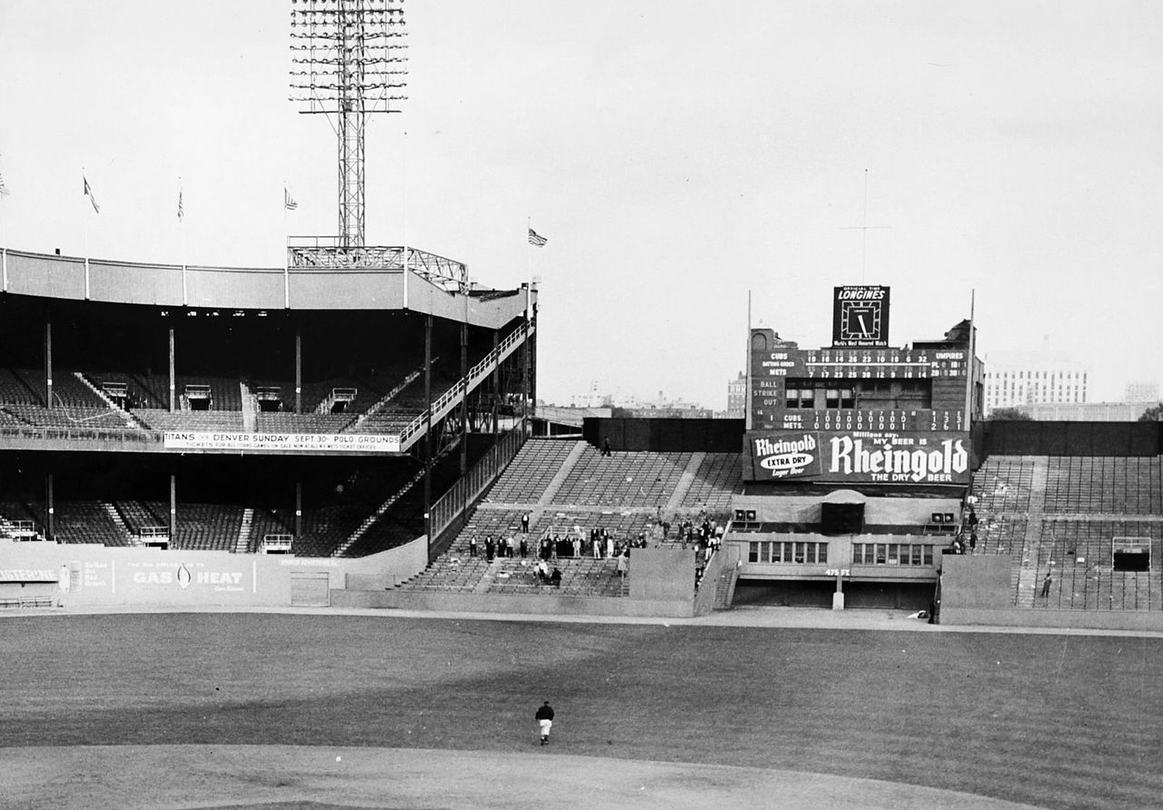 Polo Grounds center field 1962
