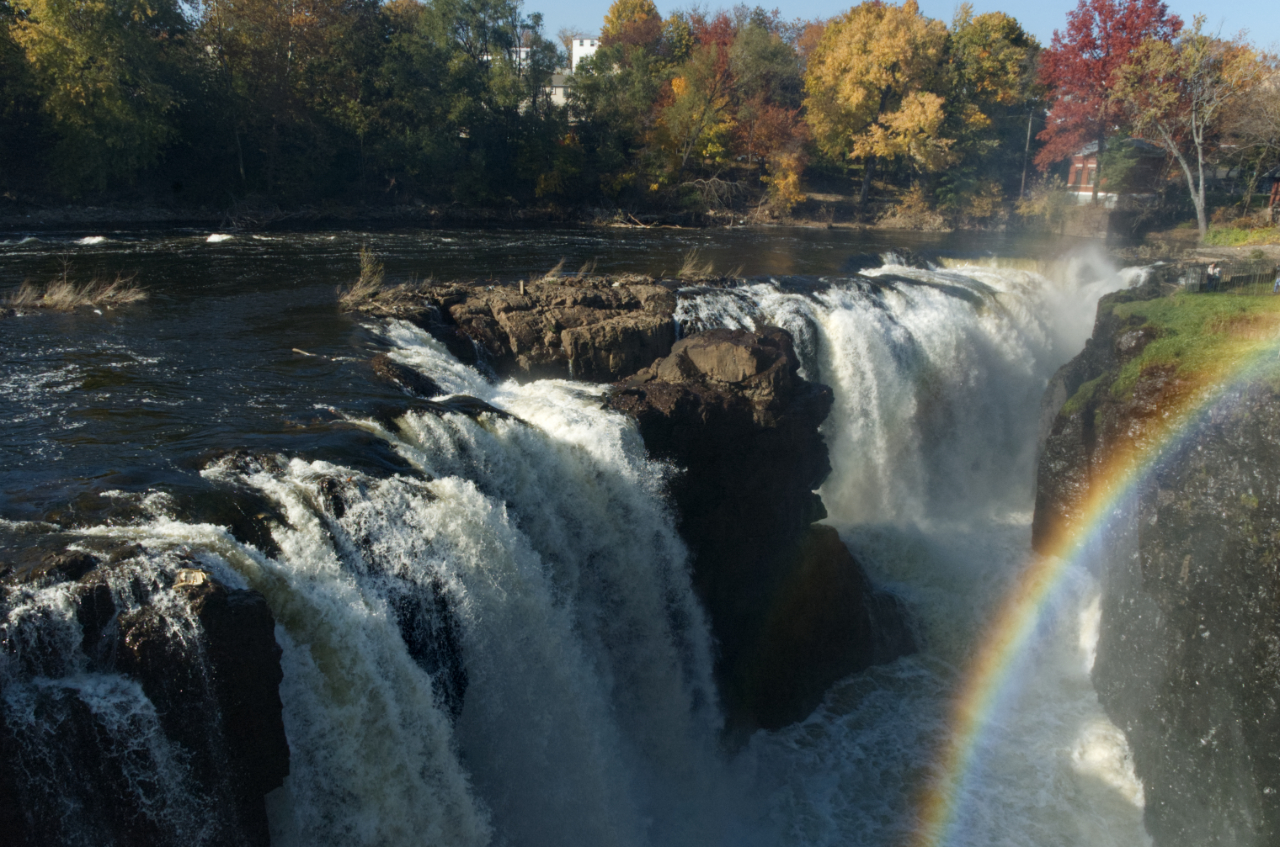 Great Falls with a rainbow
