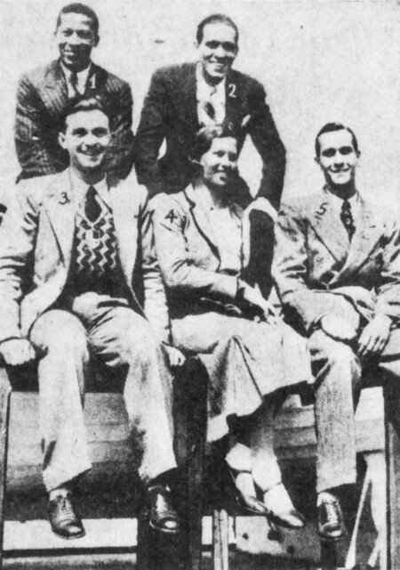 Five of Brazil's best athletes at the 1932 Olympics