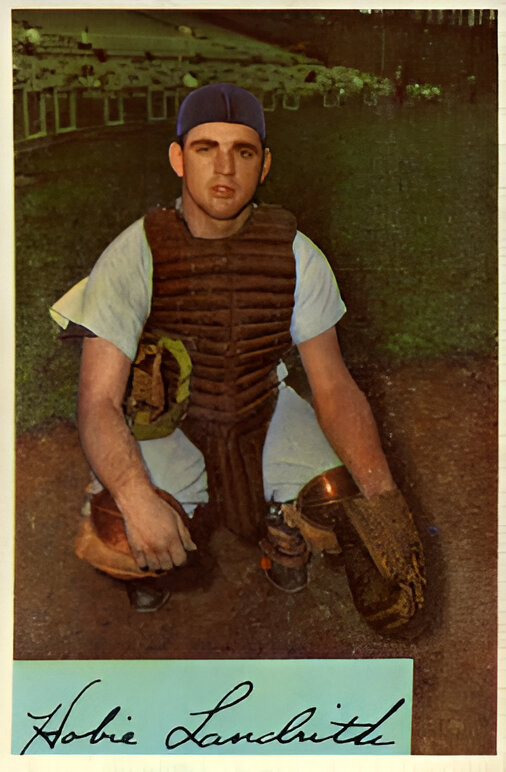 Hobie Landrith 1954 Bowman baseball card