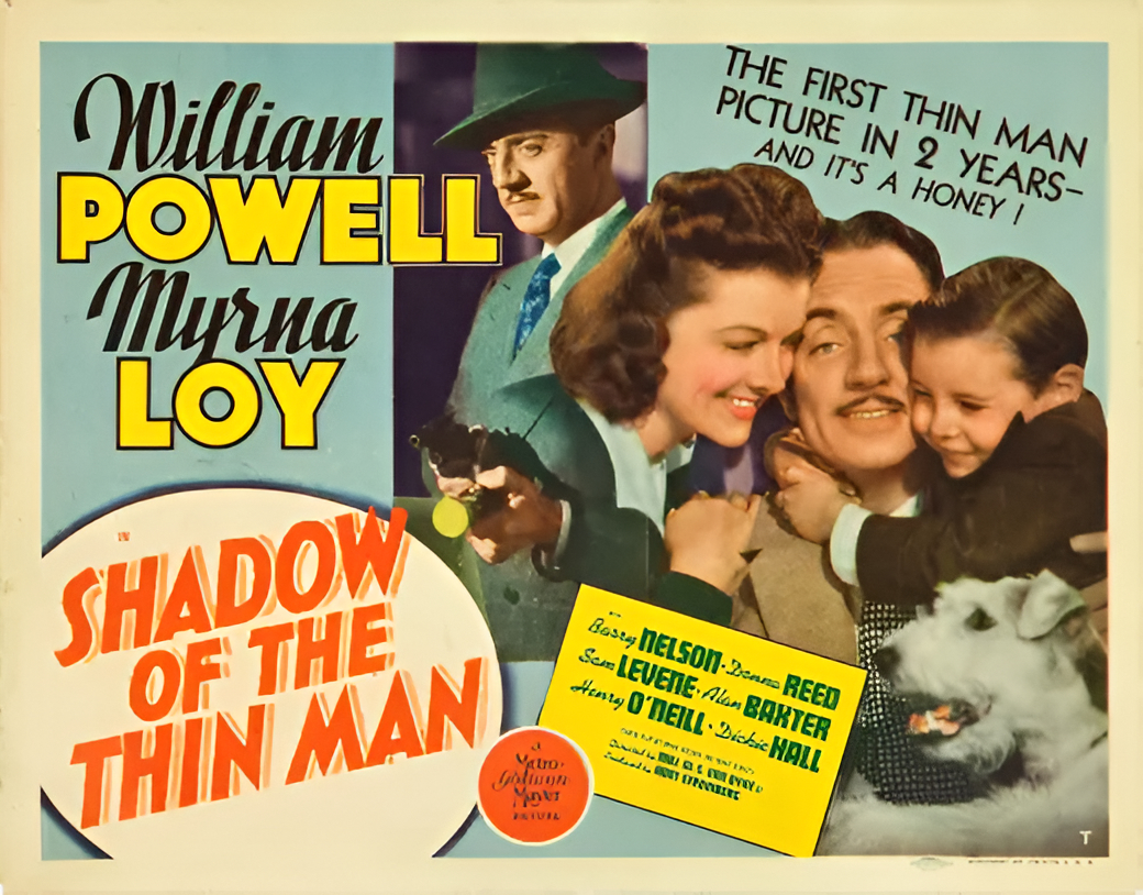 Title lobby card for 'Shadow of the Thin Man'