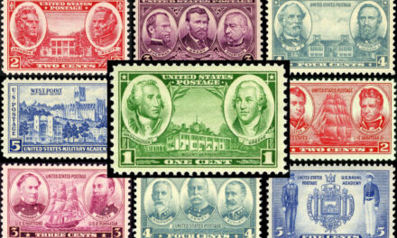 1-Cent 1936 Army Stamp: George Washington, Nathanael Greene, and Mount Vernon