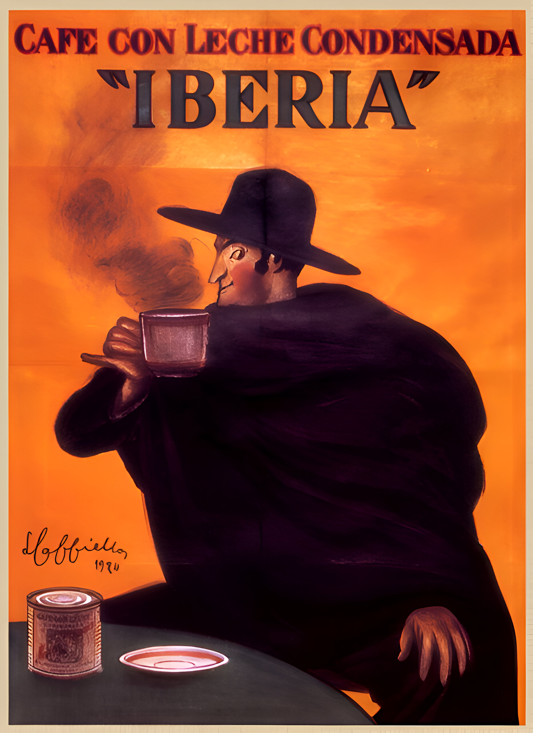 Iberia Cafe con Leche poster