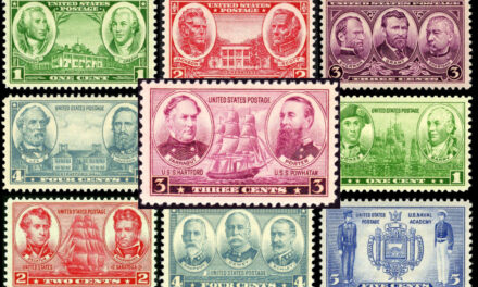 3-Cent 1937 Navy Stamp: David Farragut and David Dixon Porter