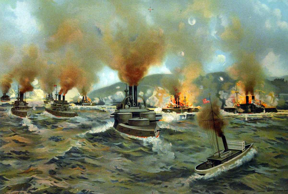 Naval battle at Santiago de Cuba